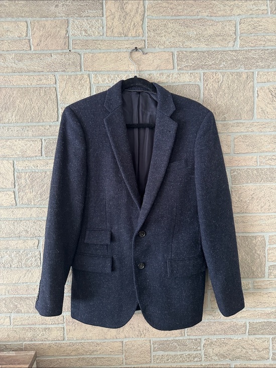 J. Crew Other - J. Crew Ludlow 100% Wool Yorkshire Tweed Moon English Blazer Navy Blue